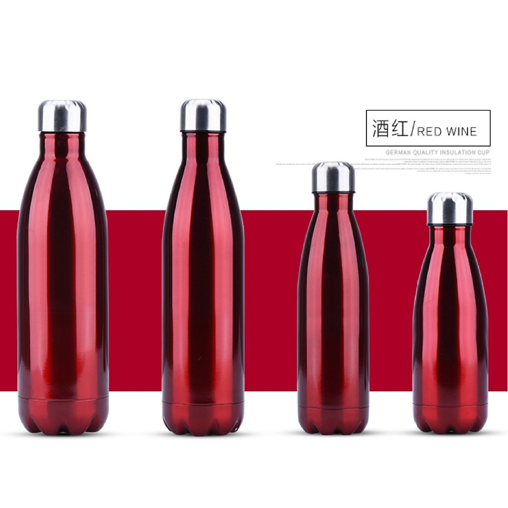 Insulated Stainless Steel Cola Shaped Sports Water Bottles