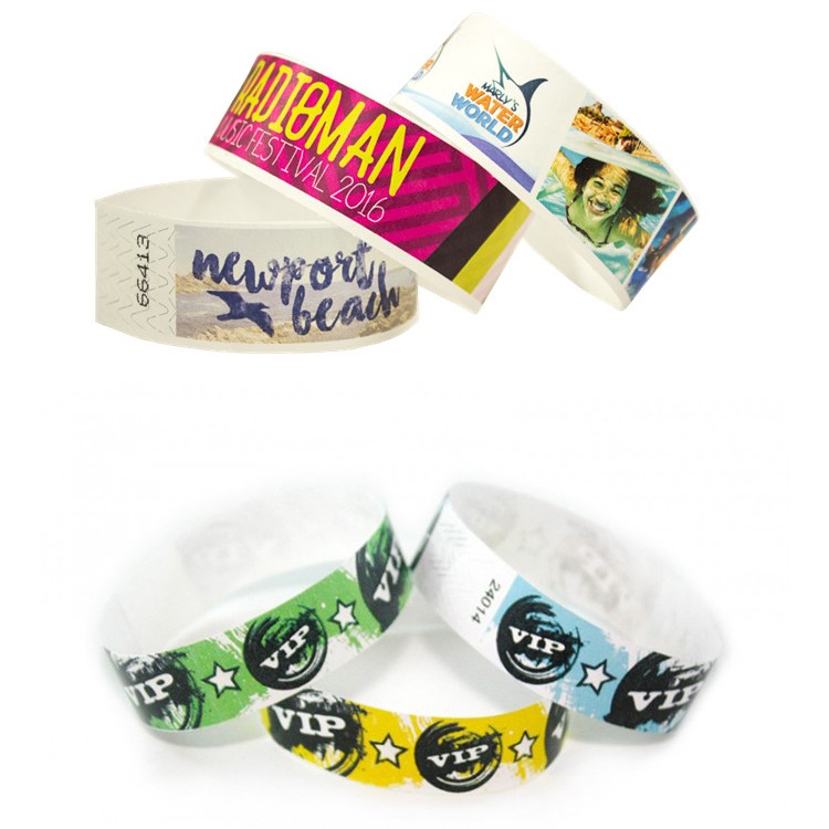 Tyvek Wristbands with Adhesive Closure