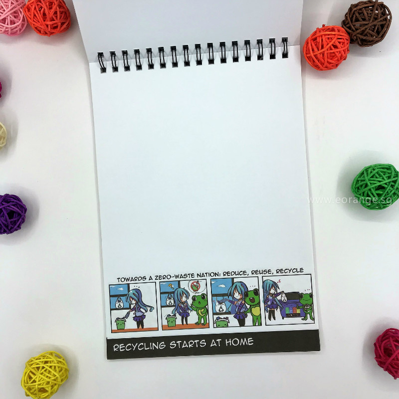 customised customized A5 wire-o Notebook printing full color colour corporate gift promotional singapore giveaway door wholesale singapore supplier