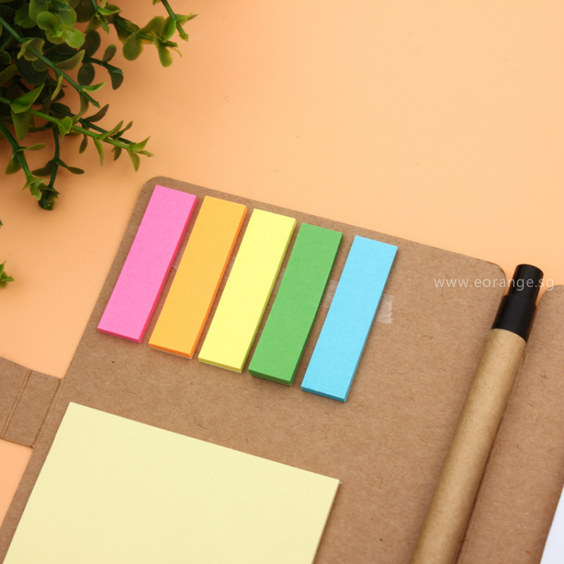 Eco-Friendly Desk Essentials Notebooks with Sticky Memo-pad and Pen