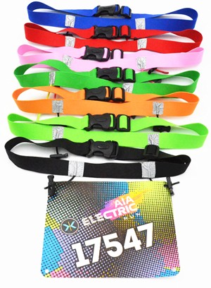 Race Number Bib Gel Belt 