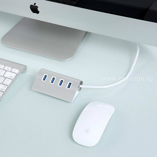 4-Port Aluminum Wave USB Hubs