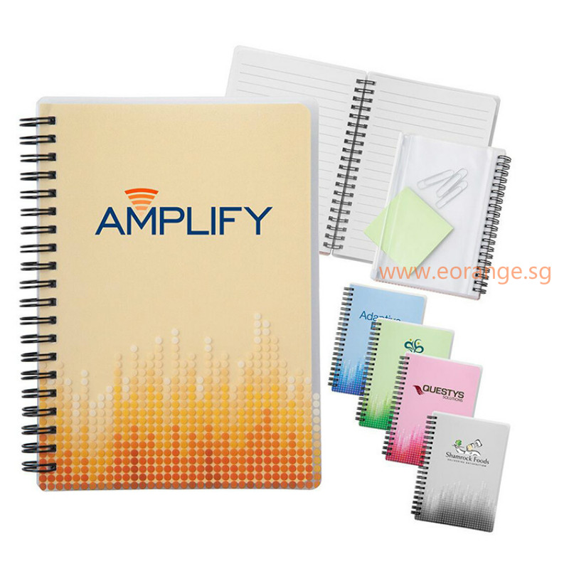 A5 Notebook with PVC Pocket Sleeve Pouch