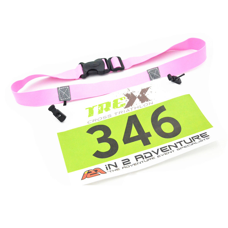 Race Number Run Bib Gel Belt 